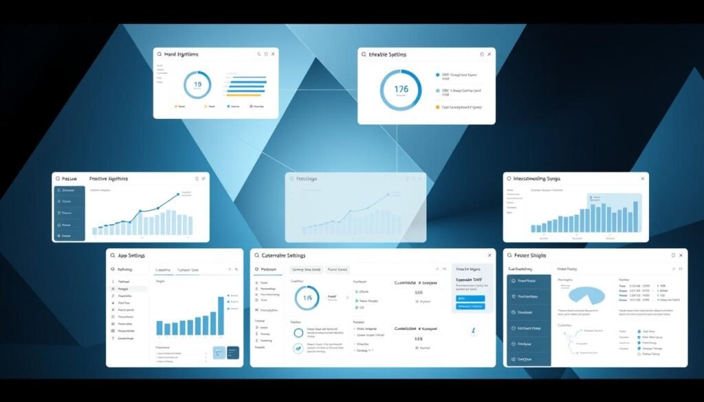 A sleek and minimalist interface showcases a suite of recommendation systems tools against a backdrop of abstract geometric shapes in shades of blue and gray. In the foreground, interactive data visualizations and customizable algorithm settings invite the user to fine-tune their choice management workflows. The middle ground features a seamless integration of machine learning models and human decision-making, while the background hints at the complex computational power enabling this advanced technology. Soft, directional lighting casts an air of sophistication, underscoring the precision and versatility of this choice management solution. A sleek and minimalist interface showcases a suite of recommendation systems tools against a backdrop of abstract geometric shapes in shades of blue and gray. In the foreground, interactive data visualizations and customizable algorithm settings invite the user to fine-tune their choice management workflows. The middle ground features a seamless integration of machine learning models and human decision-making, while the background hints at the complex computational power enabling this advanced technology. Soft, directional lighting casts an air of sophistication, underscoring the precision and versatility of this choice management solution.